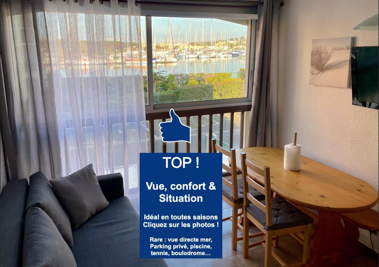 Studio Face A La Mer 4 Couchages - Gratuits Piscine Tennis Et Un Parking Prive Rare Et Tres Utile - Vue Magnifique Sur La Mer - Agreable En Toutes Saisons Ile Des Pecheurs - La Brigantine - Emplacement Et Vue Rares Au Cap D'Агд Экстерьер фото